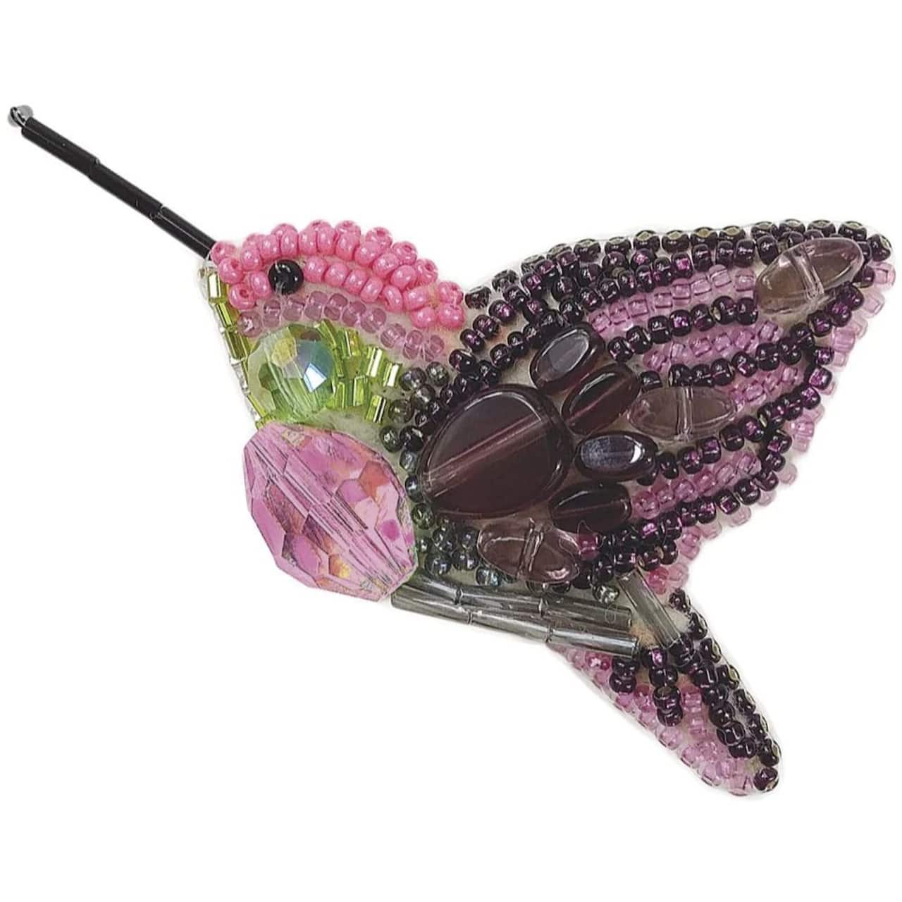 Crystal Art Beadwork Kit For Creating Brooch Fly Bird